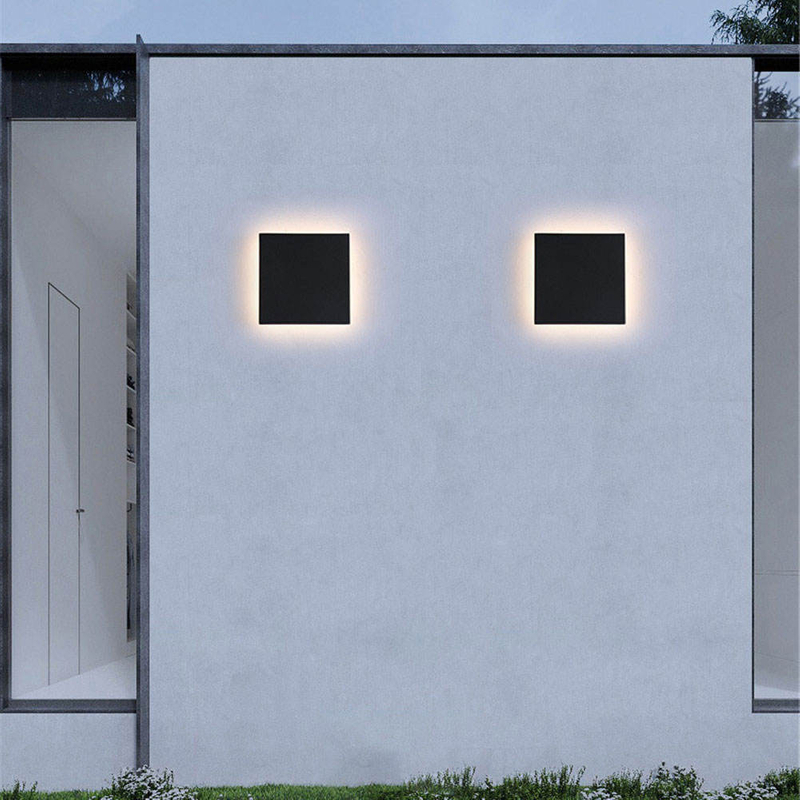 8W 12W 15W Luz Led moderna Luces de luna LED Forma redonda o cuadrada Luz nocturna interior de alta calidad Lámparas de noche Aplique de pared interior