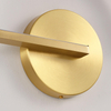 Lámpara de pared de cobre minimalista moderna, pasillo americano, pasillo, dormitorio, mesita de noche, lámpara de estudio, muebles de luz de espejo LED creativos nórdicos