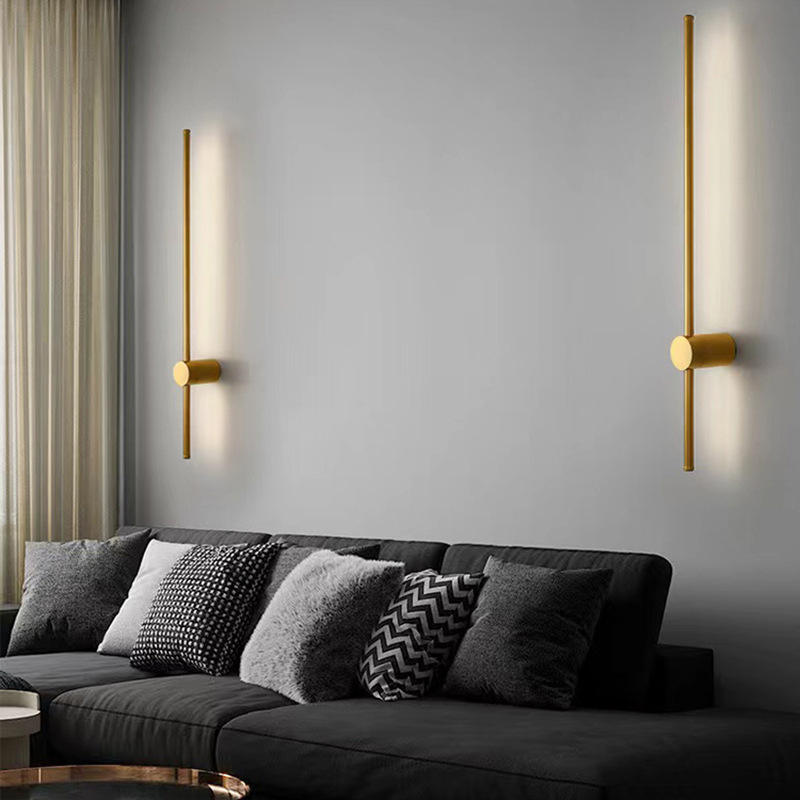 Nordic Slaapkamer Nachtkastje Wandlamp Creatiev Klok Lange Trap Gang Gangpad Woonkamer Achtergrond Wall Art Lamp Cafe Hotel