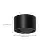 Luz de pared circular de luz blanca cálida/fría de 5W para decoración de interiores, luces brillantes, lámpara de pared LED negra/blanca, luz de arriba y abajo