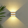 Lámparas de exterior 10W Led Luz de pared Ip65 Negro Decorativo Porche Jardín Hogar Bombillas impermeables Aluminio moderno para hornear