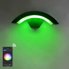 Lámpara de pared inteligente con Control de aplicaciones a prueba de agua, lámpara LED para balcón y patio, luces de pared impermeables inteligentes