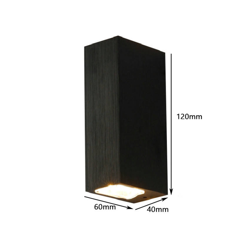 Lámpara de pared moderna de tamaño pequeño y grande de 6W, iluminación exterior, lámpara LED impermeable para interiores, sala de estar, pasillo, parque, paisaje, jardín