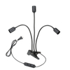 Bombilla de lámpara de clip LED transfronteriza Cabeza única Cabeza doble Soporte de lámpara de clip de tres cabezas E27 Soporte de lámpara universal con clip