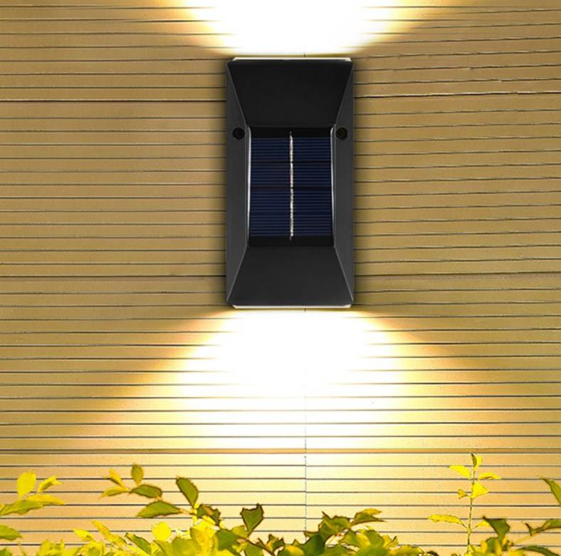6LED IP65 luz solar jardín exterior impermeable gran oferta RGB blanco cálido blanco frío lámpara solar