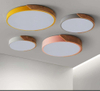 Moderna superficie montada dormitorio sala de estar hogar iluminación redonda rosa negro luz de techo, lámpara de techo Led, luz de techo Led