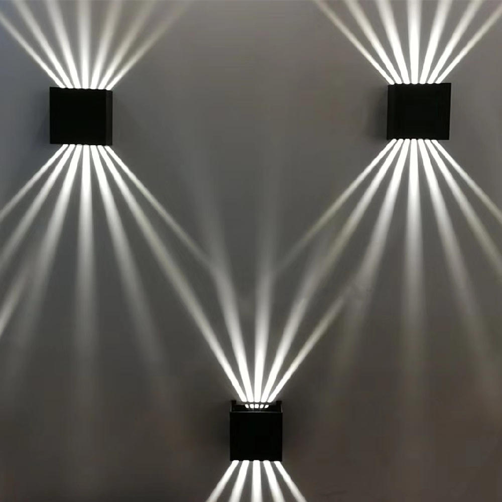 Lámparas de pared LED IP65 impermeables para exteriores/interiores, iluminación para escaleras, A85-265V, luz de arriba hacia abajo para jardín, pared de salón, decoración de la habitación del hogar