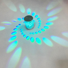 Lámpara de pared LED de flores RGB, lámpara de pared colorida con proyección remota montada en la pared para fiesta, Bar, vestíbulo, KTV, decoración del hogar