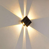 lámpara solar al aire libre lámparas solares farola solar IP65 energía solar impermeable al aire libre jardín luces solares montadas en la pared