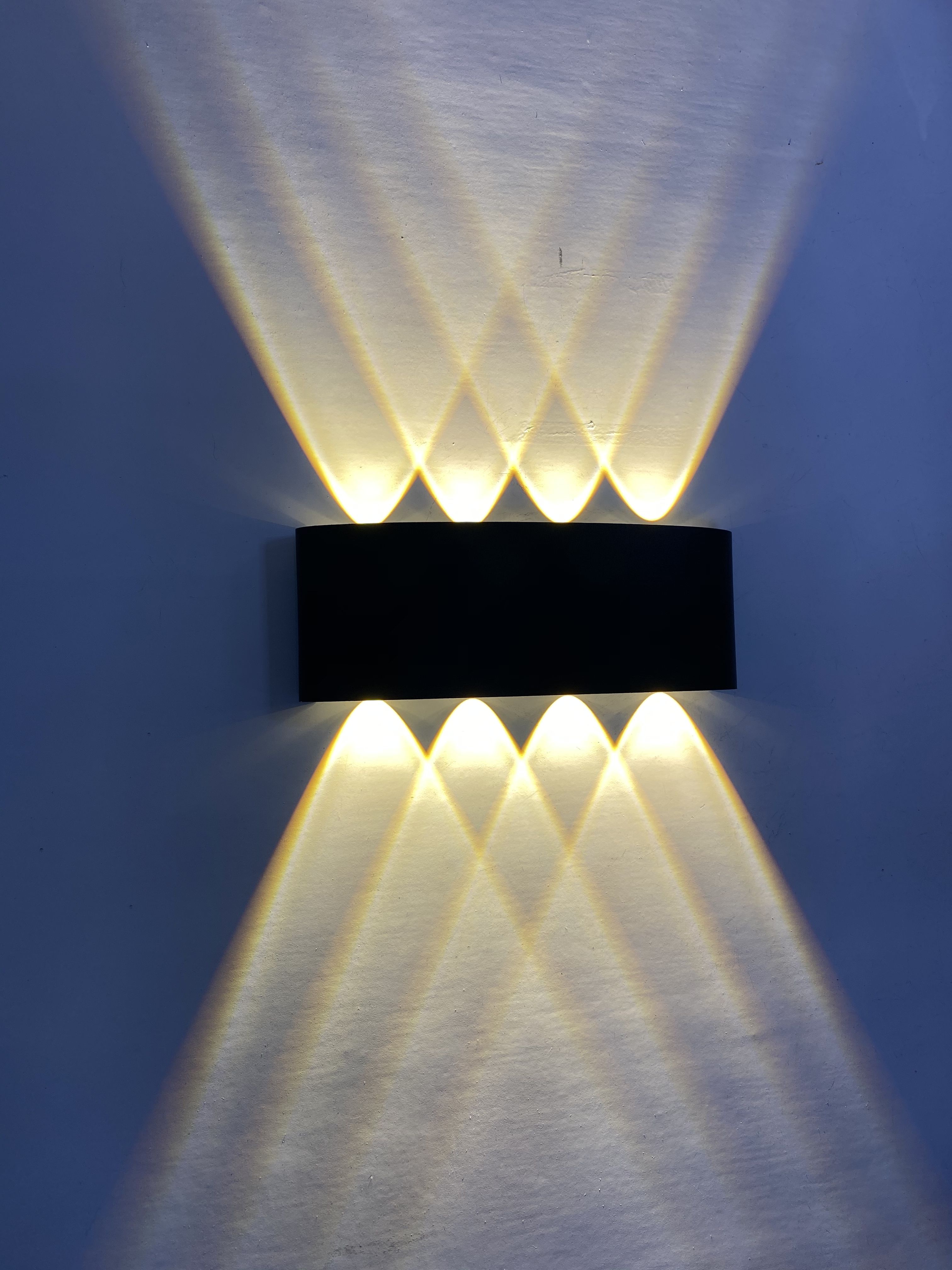 APP Control remoto 6W 8W LED Up down lámpara de pared RGB dormitorio cabecera decoración wandlamp AC85-265V proyecto de iluminación industrial