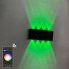 Aplicación de AC85-265V Control remoto Compatible con Bluetooth Regulable, aplique de pared Lámpara de pared RGB moderna Lámpara LED de hotel Luz LED 