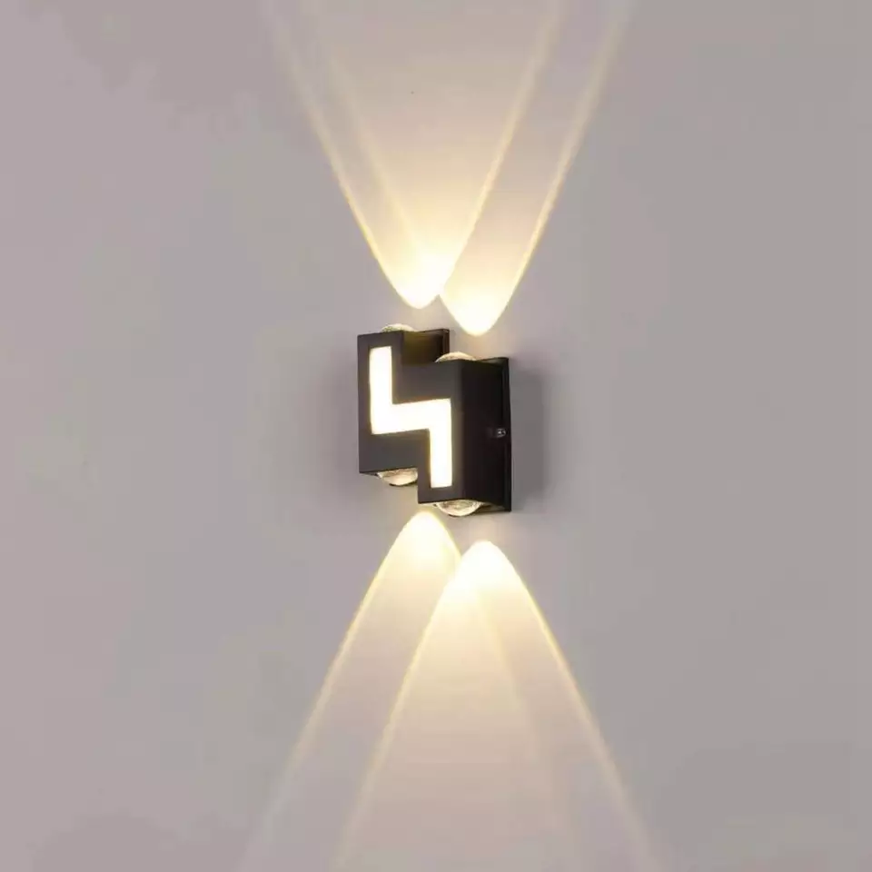 Impermeable AC85-265V montado en la pared LED luz de pared moderno nórdico interior lámparas de pared sala de estar porche al aire libre