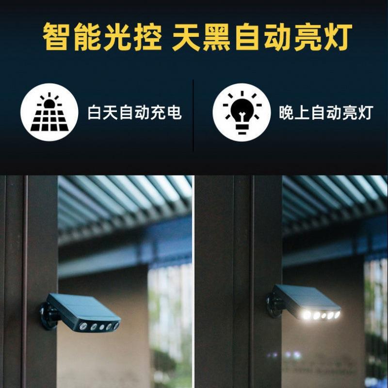 Nueva llegada Exterior IP65 Sensor de movimiento al aire libre Lámpara de luz de pared solar Exterior / Linterna solar Luces solares al aire libre