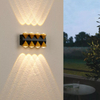 Nuevo estilo arriba y abajo impermeable luz nocturna LED lámpara de pared IP65 85-265V luz de pared
