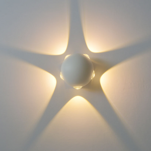 Iluminación exterior Led de cuatro cabezas de estilo europeo hacia arriba y hacia abajo IP65, lámpara de pared impermeable moderna para exteriores, luz para exteriores