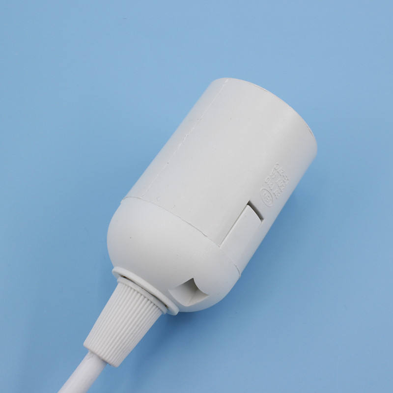 Portalámparas Cable E27 Base Bombilla Zócalo Colgante Luz Tela Metal Personalizado PVC Interruptor Estilo Cable Enchufe Plástico Dimmer Tornillo ZHE