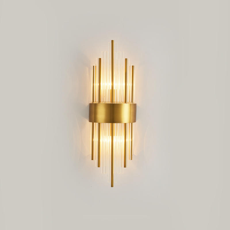 La luz de pared lineal LED de iluminación interior para el hogar moderna es aplicable a las luces de lujo de la lámpara de pared del dormitorio y la sala de estar para el hogar