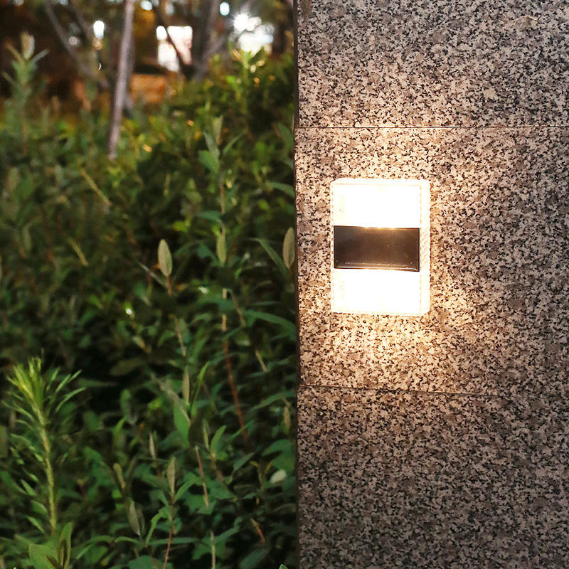 Fábrica de China Luces cuadradas LED Cuerpo de luz de pared exterior en aluminio 2023 Lámparas de pared de venta de fábrica más nuevas IP65 luces LED exteriores