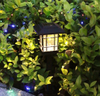 Lámpara solar de 5 LED para patio, lámpara de suelo para césped, lámpara solar para jardín, enrejado de jardín, decoración de luz para habitación antigua al aire libre, estilo americano 