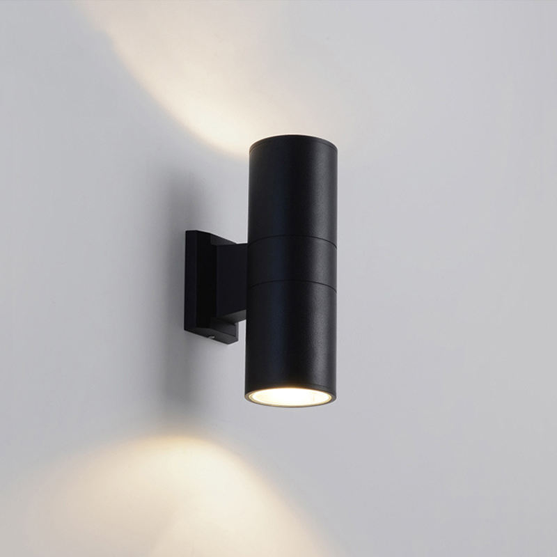 Lámpara de pared LED COB de 6W y 12W para exteriores, impermeable, para decoración del hogar, 220V, COB, luz de pared de doble cabezal para iluminación de camino de calle de porche interior