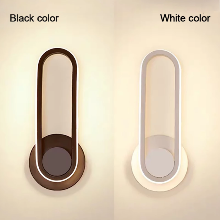 Lámpara de pared giratoria táctil para dormitorio, mesita de noche, interior, sala de estar, luces de pared Led, accesorio, luz de escalera, lámparas decorativas Hagood