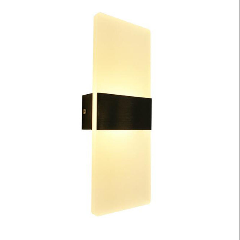 Luz de pared acrílica LED minimalista directa de fábrica para iluminación de habitaciones de hotel con precios luces led estéticas