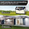 Lámpara solar para exteriores con sensor de movimiento Lámpara de pared solar 208 LED Iluminación de jardín impermeable con sensor para exteriores