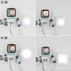 Ultra Thin Led Panel Downlight real full watt 3W 4W 6W 9W 12W 15W 18W 24W Luz empotrada de techo LED redonda / cuadrada