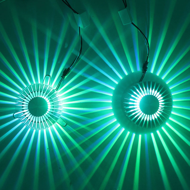 Luz LED de techo de 3W con forma redonda de calabaza AC85 ~ 265V, luz de pared RGB de aluminio para baño de interior moderna de alta calidad, luz empotrada de 220V