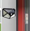 La mejor escalera de jardín para patio trasero al aire libre a prueba de agua IP67 energía Solar 4 lados iluminación lámpara de pared LED Sensor de movimiento luz Solar Led
