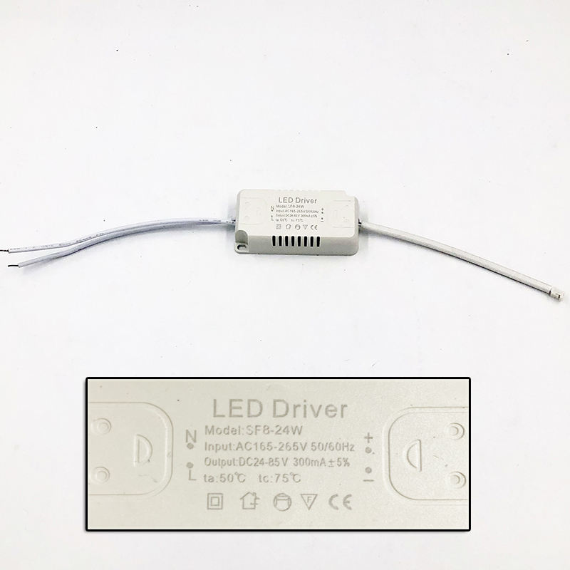 Adaptador de fuente de alimentación del controlador LED de 8-120W para bombilla de repuesto de luz de techo de transformador no aislador AC220V 