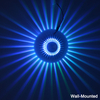 Luz de pared RGB, girasol redondo, 3W, aluminio, 85-265V, para interiores, hogar, Bar, sala de estar, pasillo, Hotel, luz de pared colorida