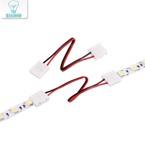 Conector de tira LED doble de 2 pines y 10mm con conexión sin cables sin necesidad de soldadura/conector de soldadura para tira Led 5050/5630