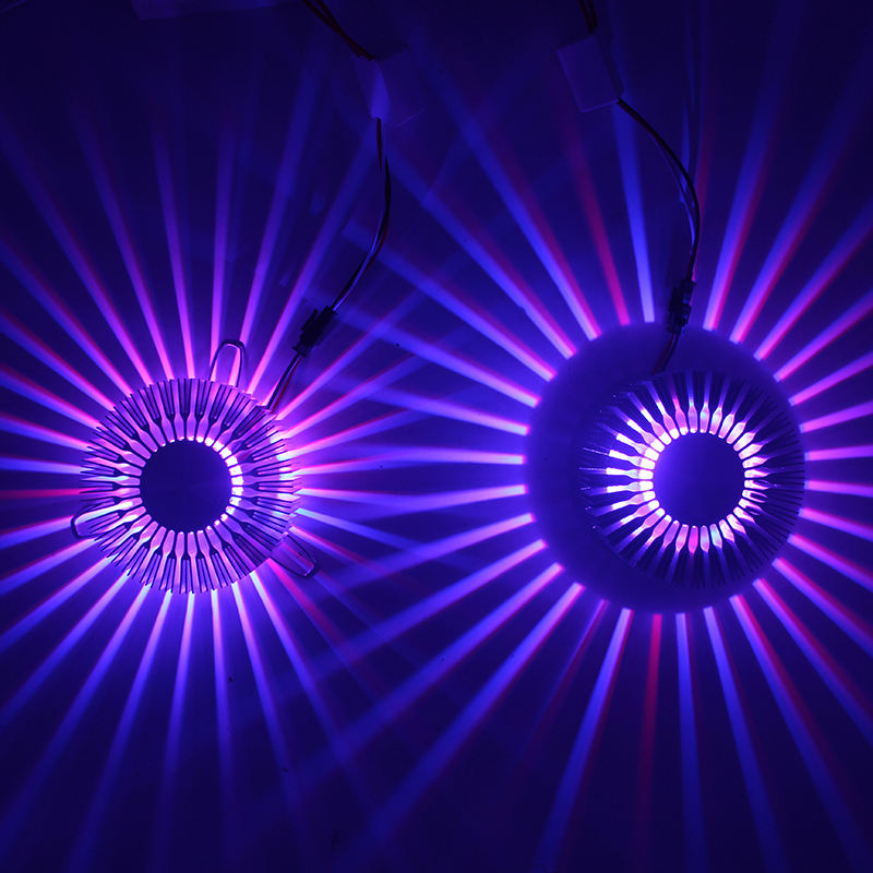 Girasol 3W RGB AC 220V KTV Lámpara de pared LED de techo 220V iluminación Arriba y abajo LED lámparas de patio lámparas de puerta lámparas para la decoración del hogar