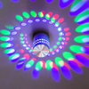 2023 precio barato noche luz espiral agujero RGB LED pared led luces decorativas
