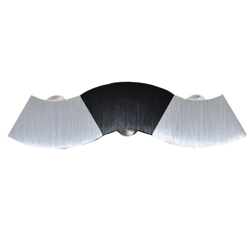 Luces de pared LED de 6W, lámpara de pared de arriba y abajo para interiores, iluminación interior led hecha de aluminio, lámpara de pasillo, iluminación de pared, plata, blanco frío
