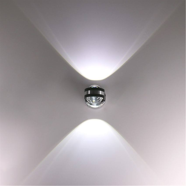 Venta directa de fábrica Aplique de pared de cristal doble 6W Lámparas decorativas de fabricante led para decoración del hogar mejor lámpara para oficina en casa