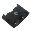 Negro 4W Oval Led Lámpara de pared Impermeable Al aire libre Jardín Porche Aplique Iluminación