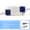 Transformador de luz de controlador LED de carcasa de plástico seguro de 1-36W, adaptador de fuente de alimentación de corriente constante de 300mA para lámpara Led/Chip