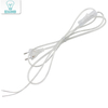 Cable de 2 líneas de 0,75mm, Cable de alimentación de encendido y apagado de 1,8 m para lámpara LED con interruptor de botón, enchufe europeo/estadounidense, interruptor de luz, extensión de Cable transparente