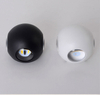 Lámpara de pared impermeable redonda de 12 W Lámpara de pared iluminada de cuatro lados para exteriores Lámpara decorativa