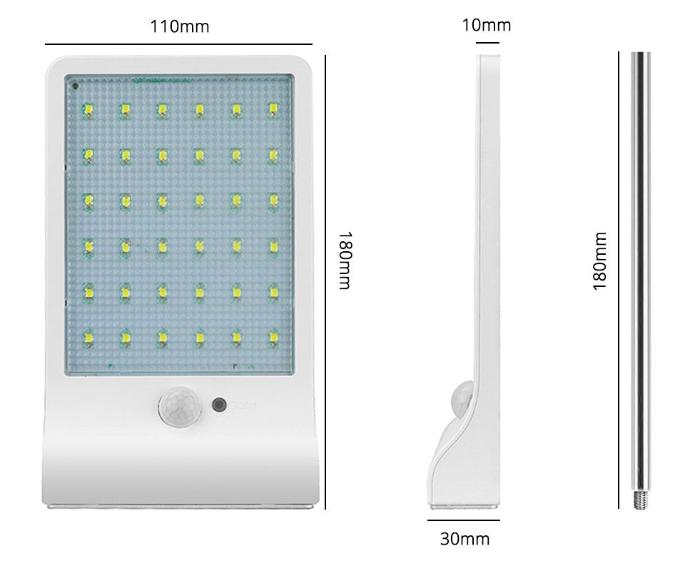 Luz LED COB Solar para exteriores, luz de pared con Sensor de movimiento, lámpara impermeable para jardín, focos, camino de emergencia, lámpara de seguridad para la calle