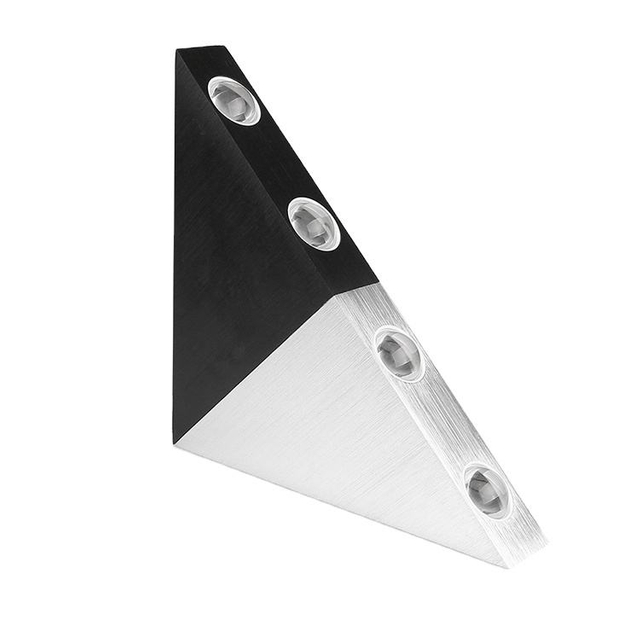 Lámpara de pared LED para interiores, decoración de sala de estar, luz de pared, accesorio de iluminación para el hogar, luz para escaleras, AC90-260V de aluminio redondo/cuadrado