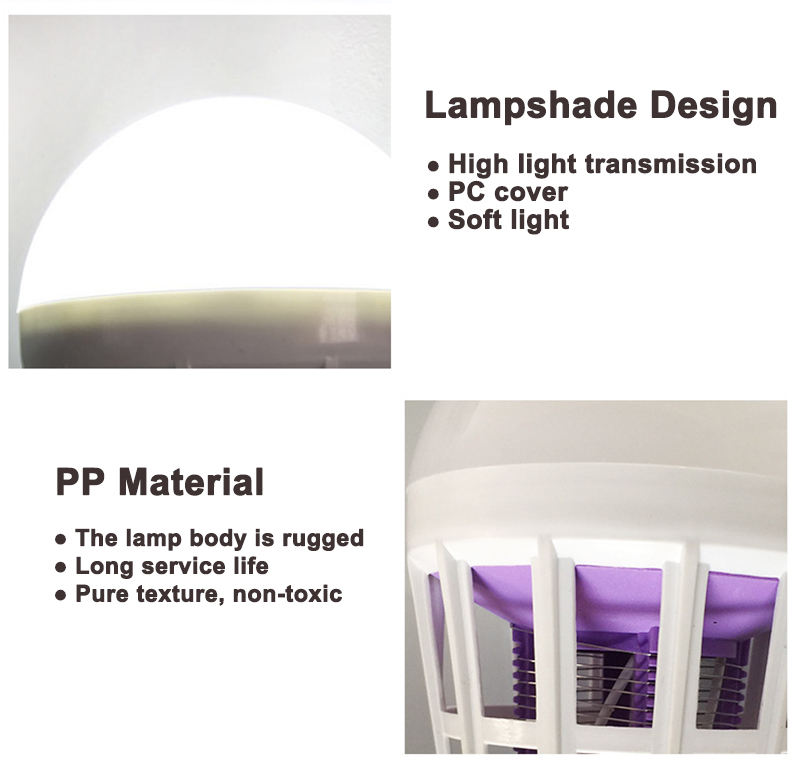 Bombilla LED E27 de 15 W, 220 V, práctica para el hogar, matamosquitos, luz nocturna, repelente de moscas, insectos, trampa para matar insectos, lámpara de noche