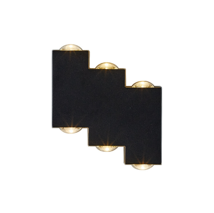Lámpara de pared LED para exteriores Arriba y abajo Aluminio Decorar Aplique de pared Dormitorio Luz de porche LED