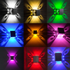 Lámpara de pared de mariposa, candelabro LED de 3W, luz Led montada en la pared de aluminio para pasillo, dormitorio, pasillo, porche, accesorio de luz de fondo
