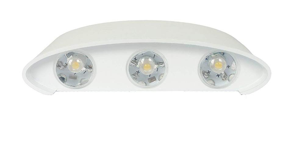 Hagood White 6W Led Wall Sconce Mejor impermeable Outdoor Garden Sconce Lighting
