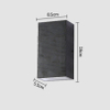 Arriba y abajo COB Lámparas de pared LED modernas 10W Iluminación exterior interior Aplique de pared impermeable montado en la pared