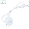Cable de línea de 1,8 m, Cable de alimentación de encendido y apagado para lámpara LED con interruptor de botón 317, enchufe europeo/estadounidense, interruptor de luz, extensión de Cable blanco o negro