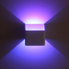 Lámpara de pared led de cubo de 3W de alta calidad con control remoto rgb para iluminación de sala de estar interior